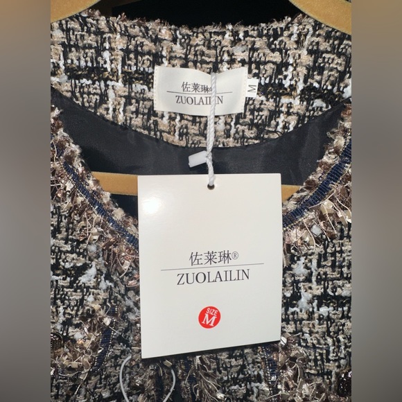 Tweed Blazer- Multi Color - NWT - Size M - Picture 5 of 6